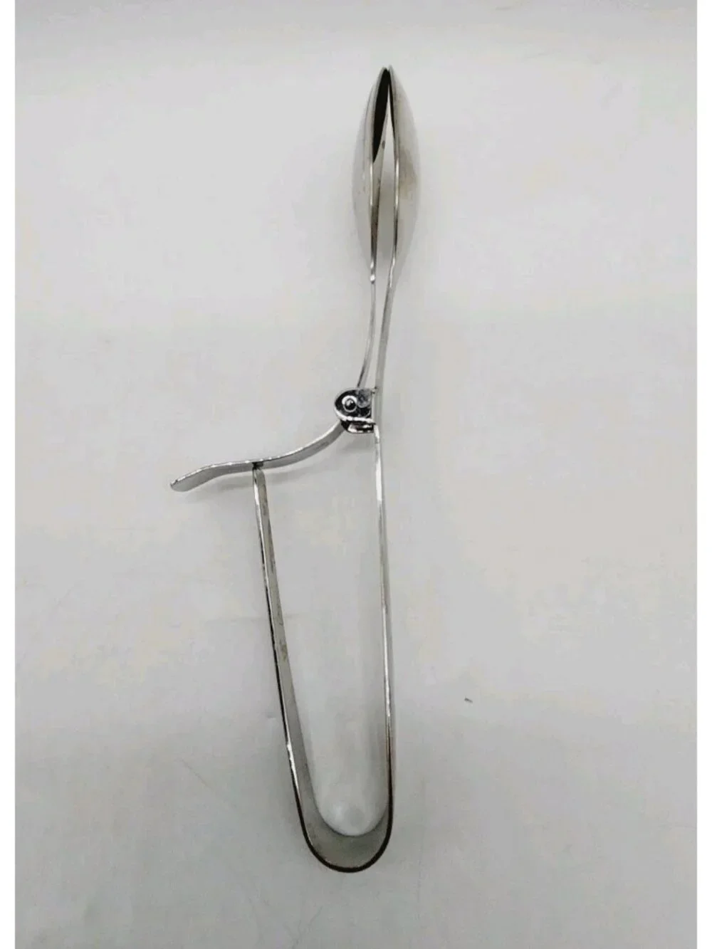 Pampered Chef Large Serving Tongs Double Spoon Stainless Retired 9.5  inch